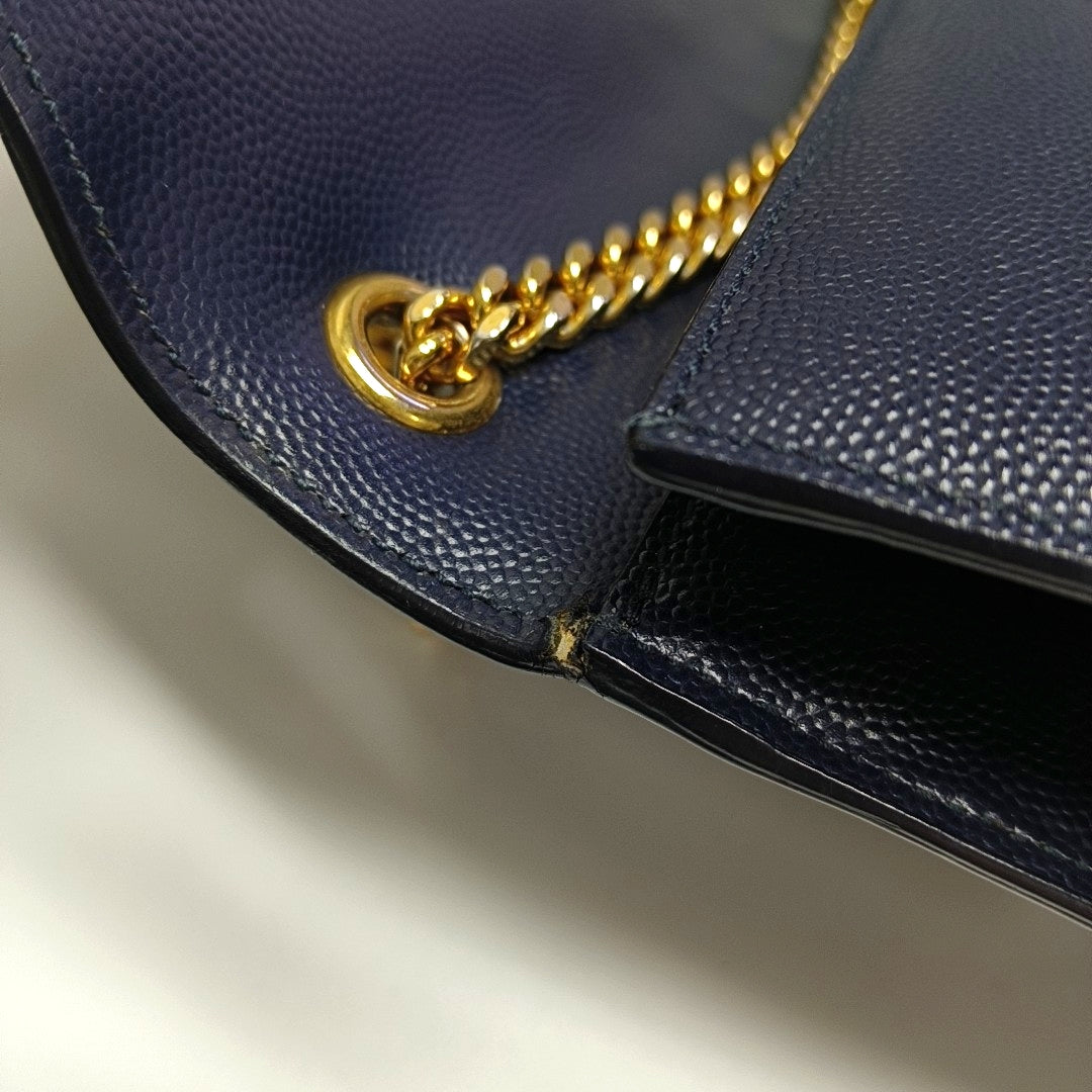 Authenticated pre-owned  KATE Medium Calfskin Blue - Shoulder Bag at Looply