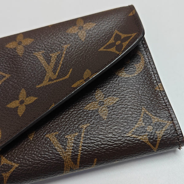 JOSÉPHINE Monogram Coated Canvas Brown Wallet