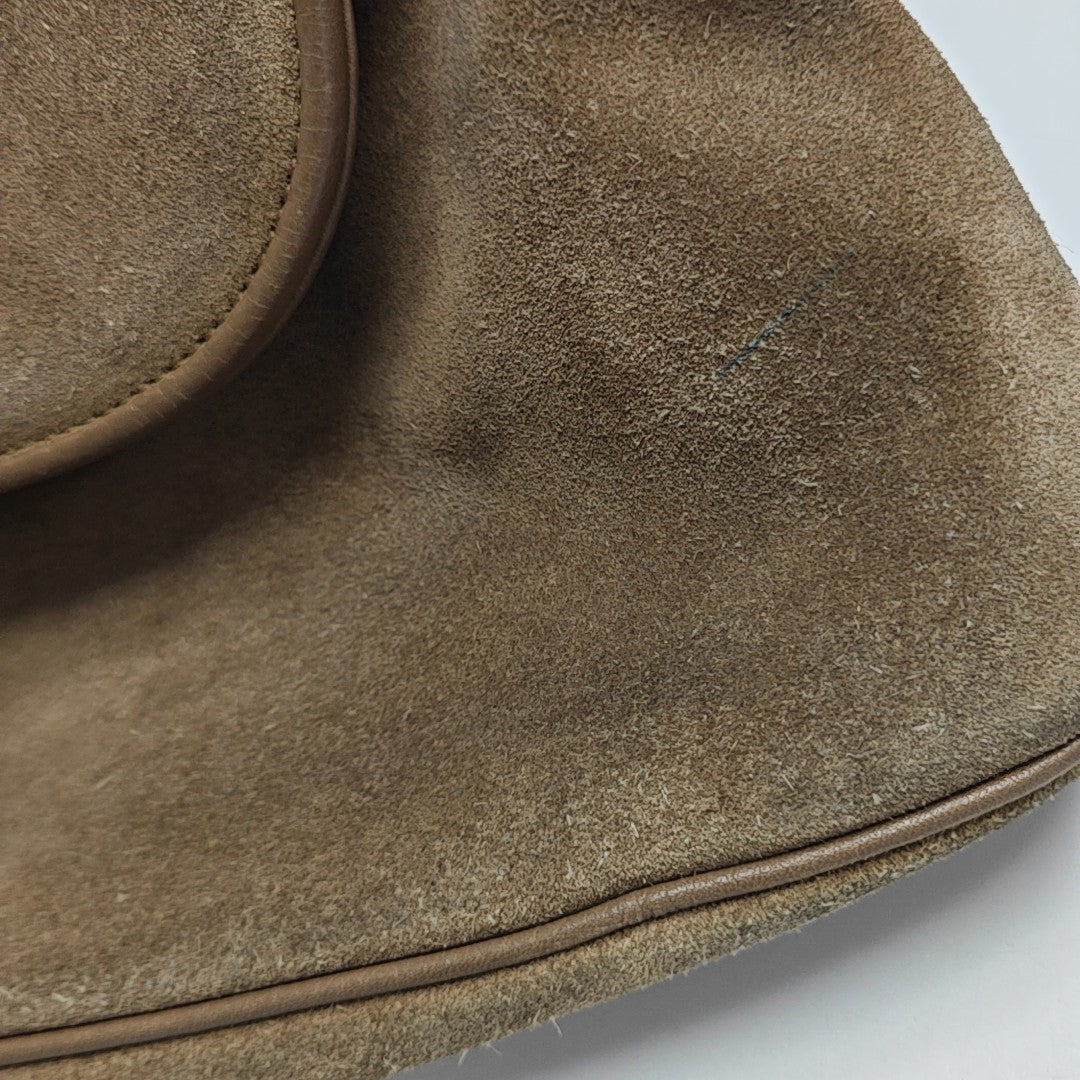 Suede Shoulder Bag Brown