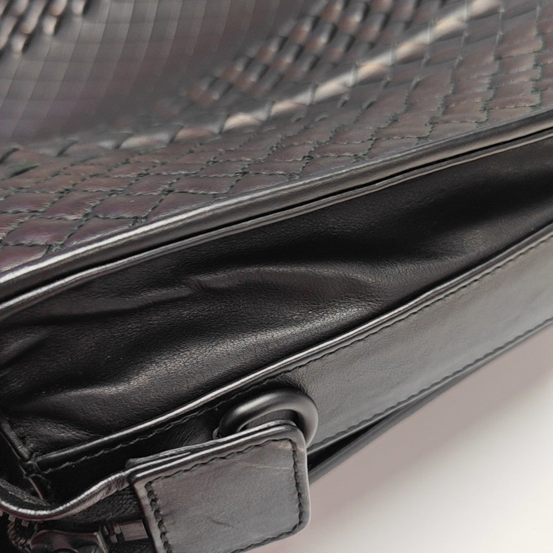 Calfskin Top Handle Bag Black