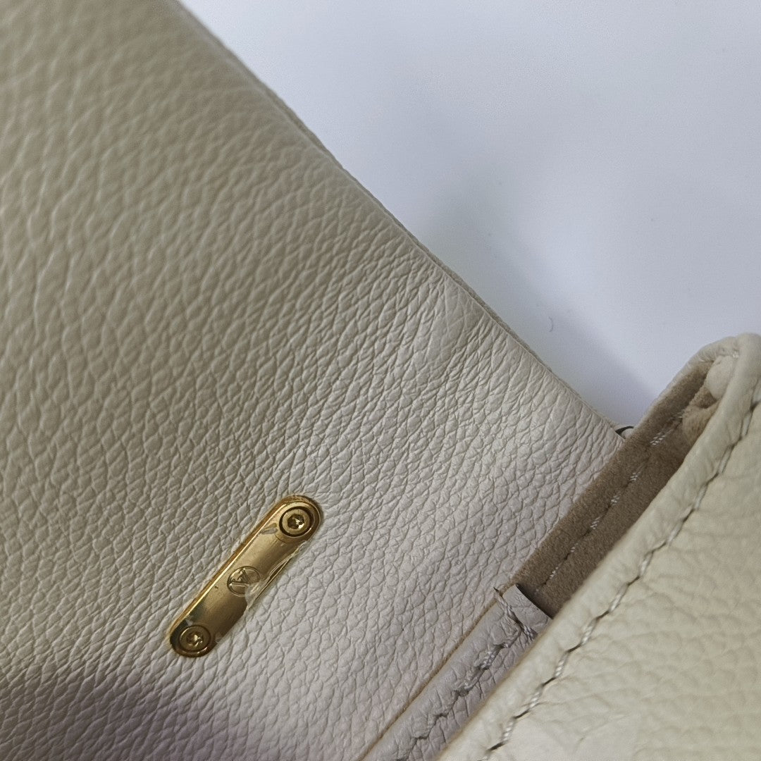 MADELEINE Nano Monogram Calfskin Beige