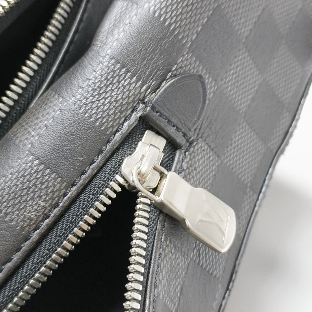 CAMPUS Damier Graphite Calfskin Black