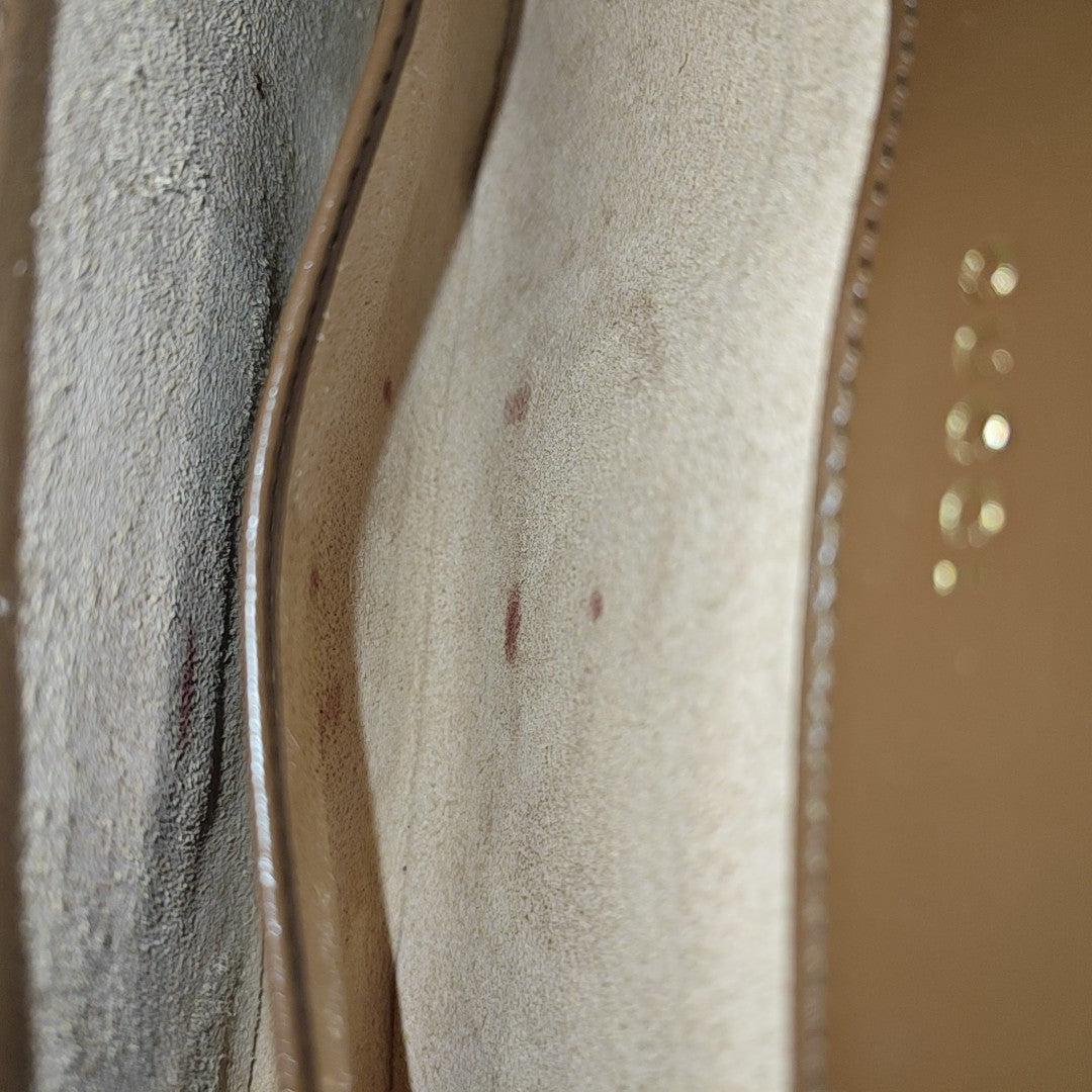 Horsebit 1955 Small Monogram Coated Canvas Beige
