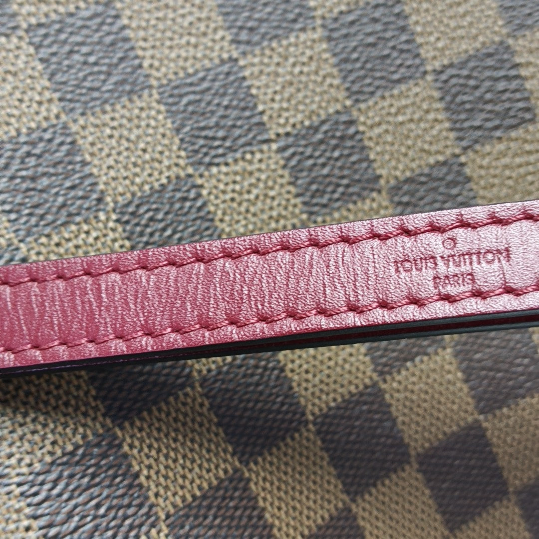 NÉONOÉ MM Damier Ebene Coated Canvas Brown