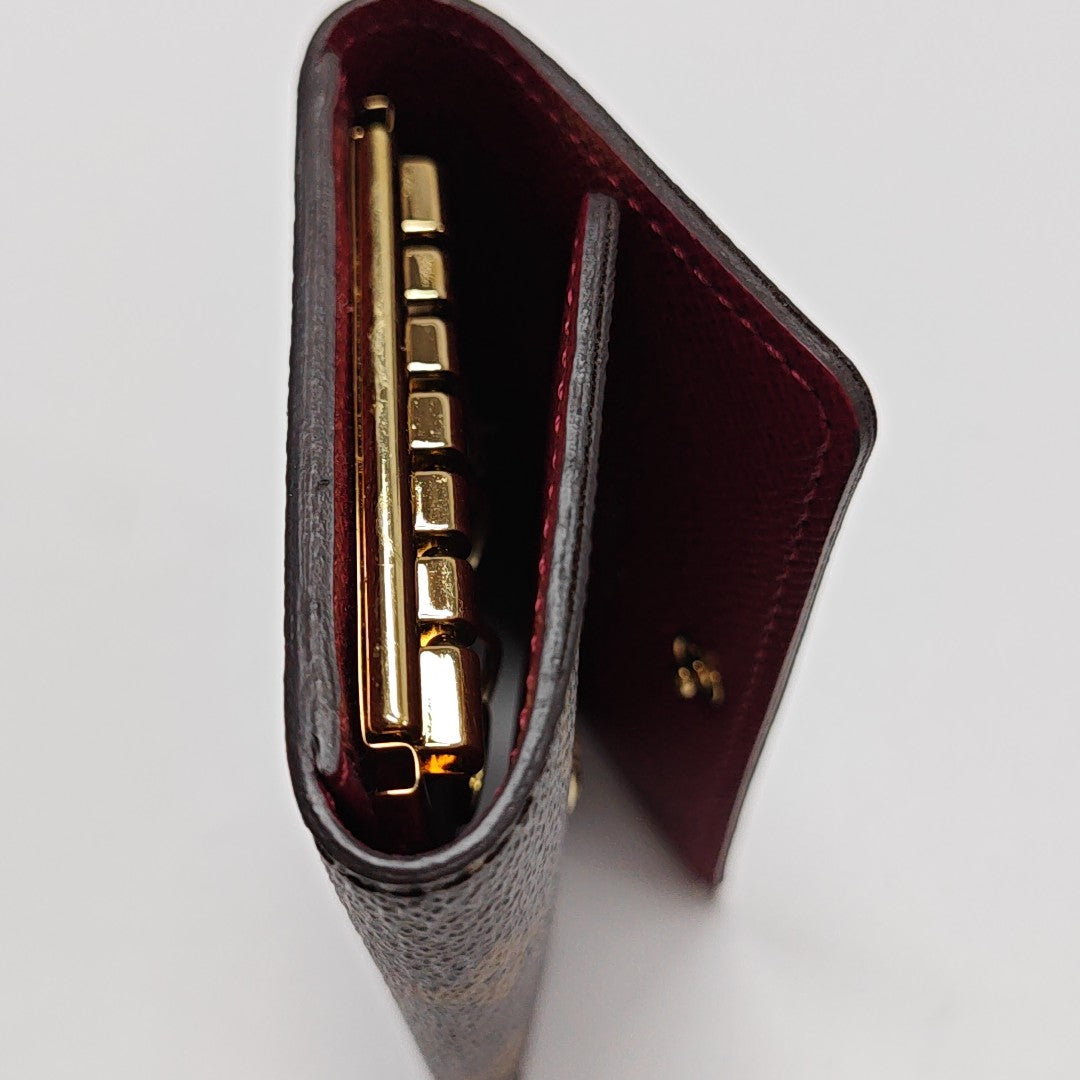 Monogram Coated Canvas Key Pouch Brown
