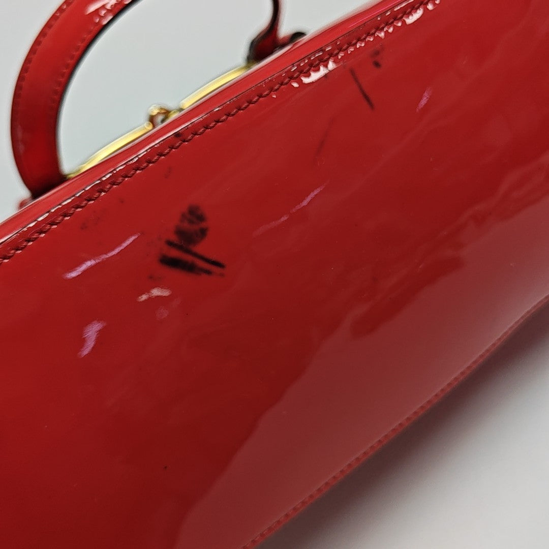 Bright Bit Patent Leather Red