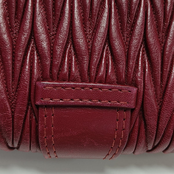 Quilted Lambskin Crossbody Bag Red