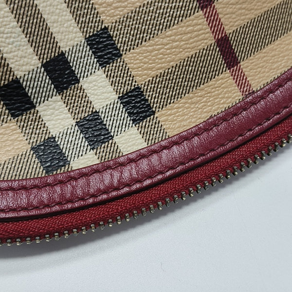 Coated Canvas Shoulder Bag Beige