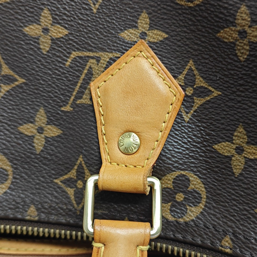 SPEEDY 30 Monogram Coated Canvas Brown