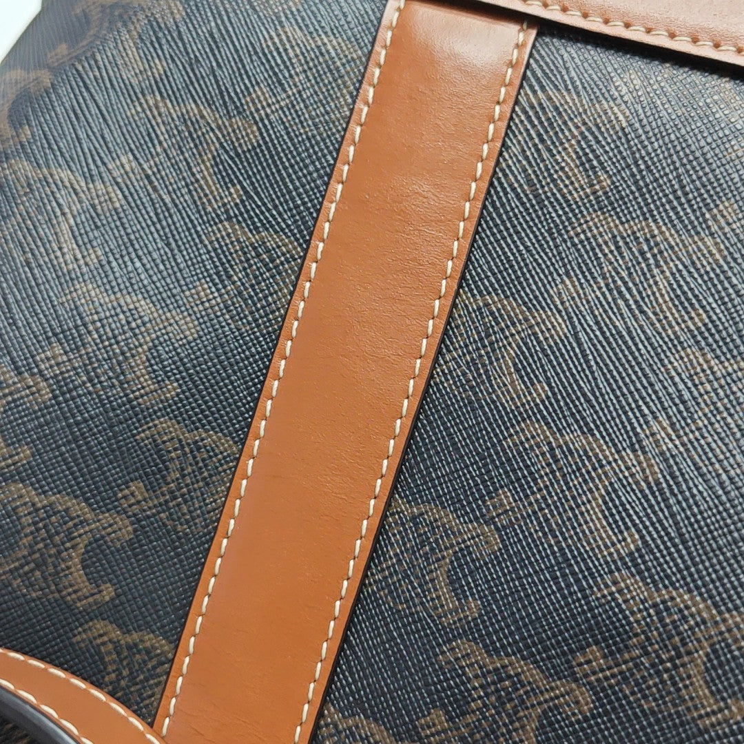 TRIOMPHE CANVAS Small Coated Canvas Brown