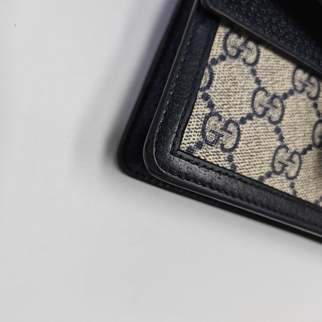 Dionysus Super Mini Monogram Coated Canvas Beige