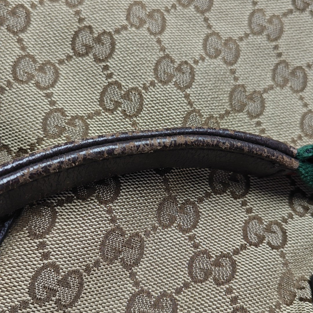 Monogram Canvas Top Handle Bag Brown