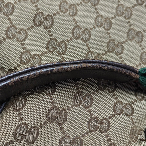 Monogram Canvas Top Handle Bag Brown
