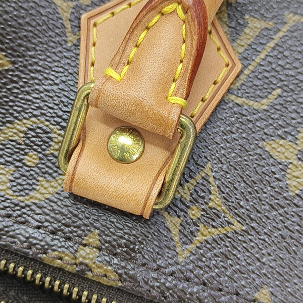 SPEEDY 30 Monogram Coated Canvas Brown