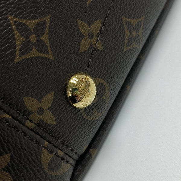 PALLAS MM Monogram Coated Canvas Brown