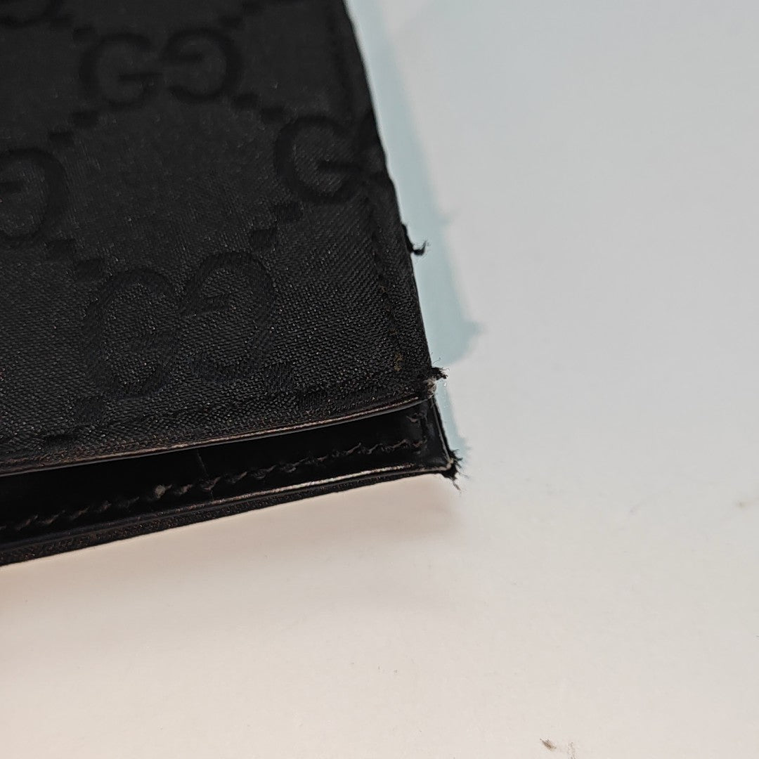 Monogram Fabric Tote Bag Black