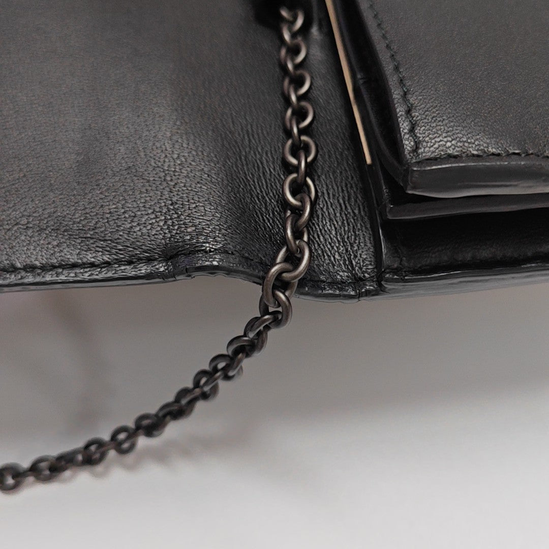 Lambskin Shoulder Bag Black
