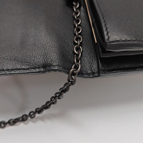 Lambskin Shoulder Bag Black