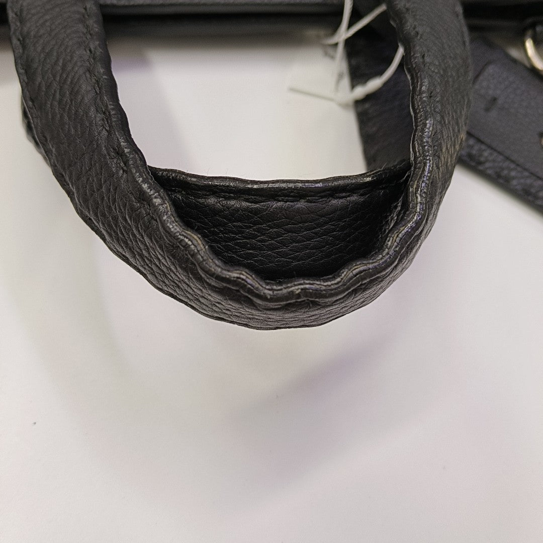 Calfskin Shoulder Bag Black