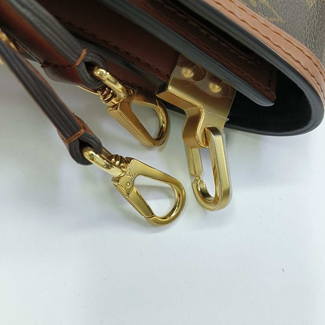 DAUPHINE Mini Coated Canvas Brown