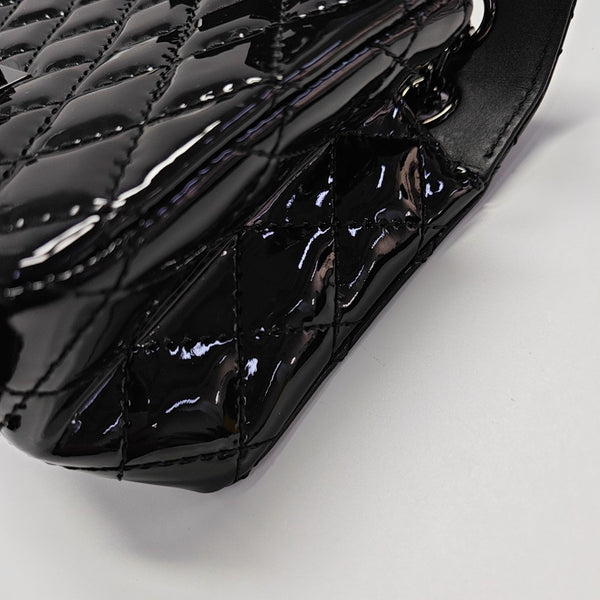 2.55 224 (mini) Quilted Patent Calfskin Black