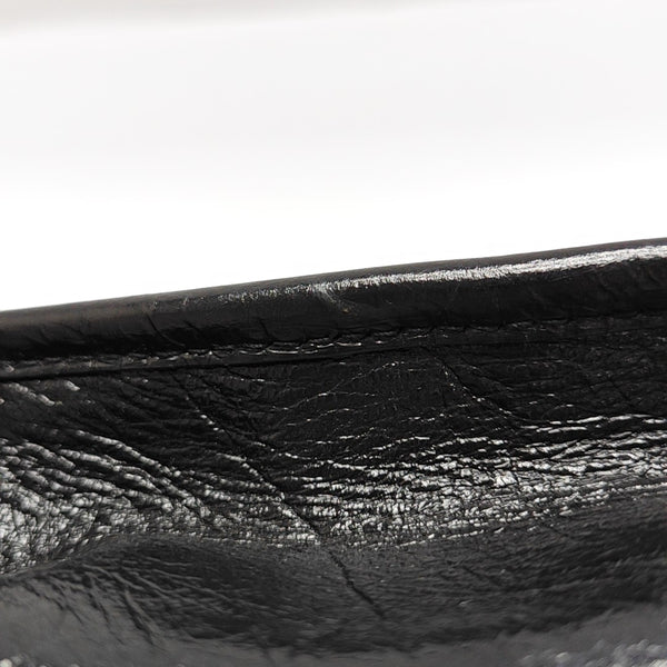 NIKI Medium Chevron Calfskin Black