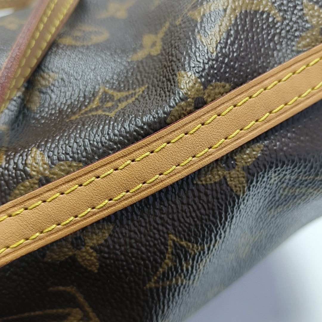 NÉONOÉ Nano Monogram Coated Canvas Brown
