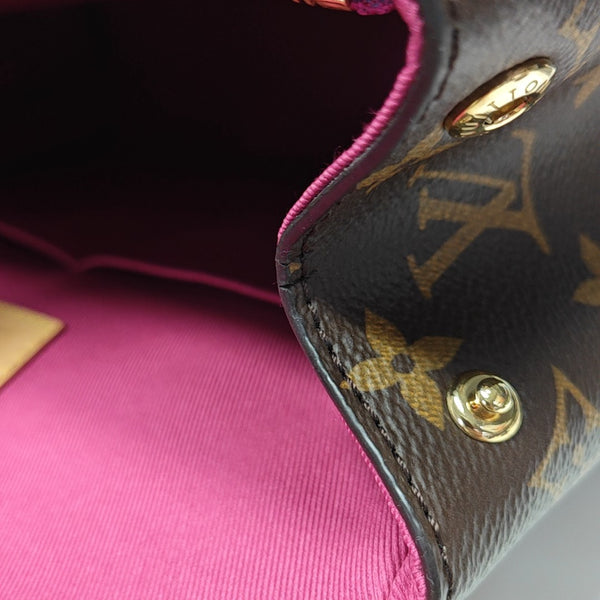 CLUNY PM Monogram Coated Canvas Brown