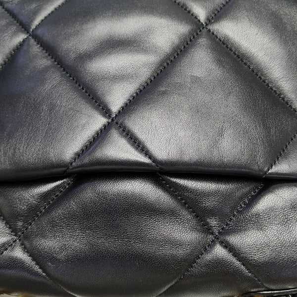 CHANEL 19 Small Quilted Lambskin Black
