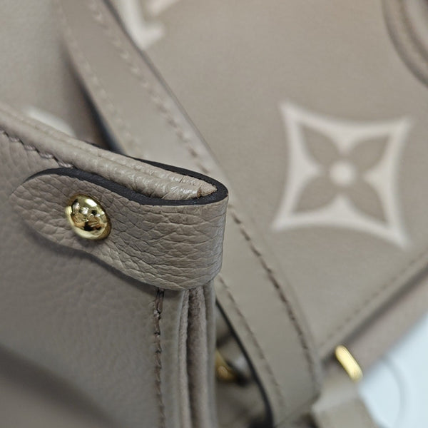 ONTHEGO MM Monogram Calfskin Gray