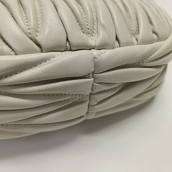 Wander Matelassé Mini Quilted Lambskin White