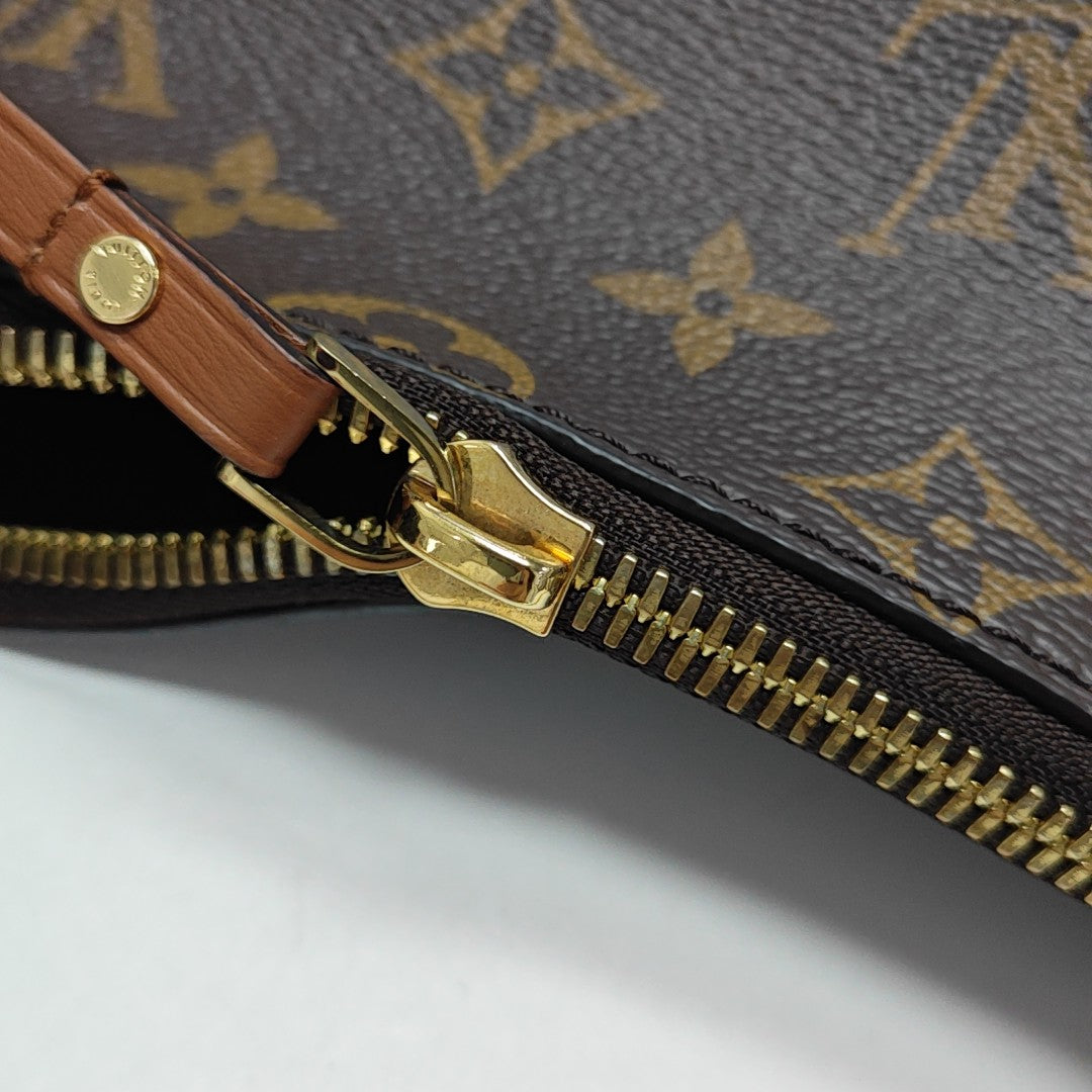 LOOP HOBO Monogram Coated Canvas Brown