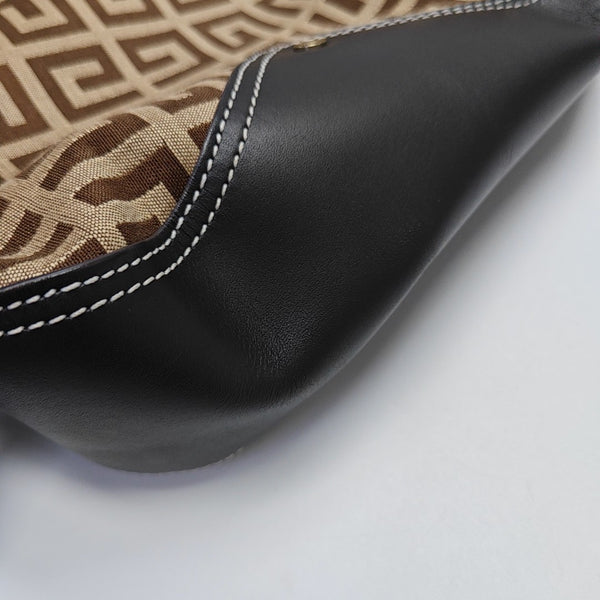 Fabric Shoulder Bag Brown