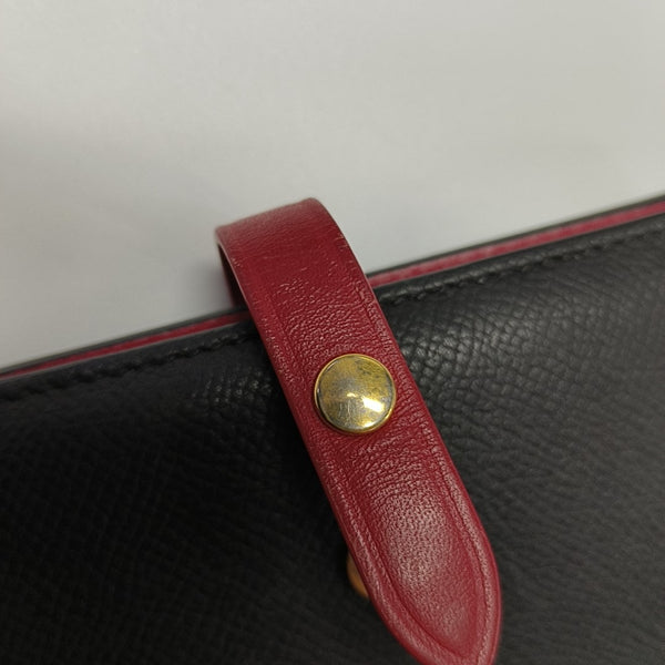 STRAP Calfskin Black Wallet