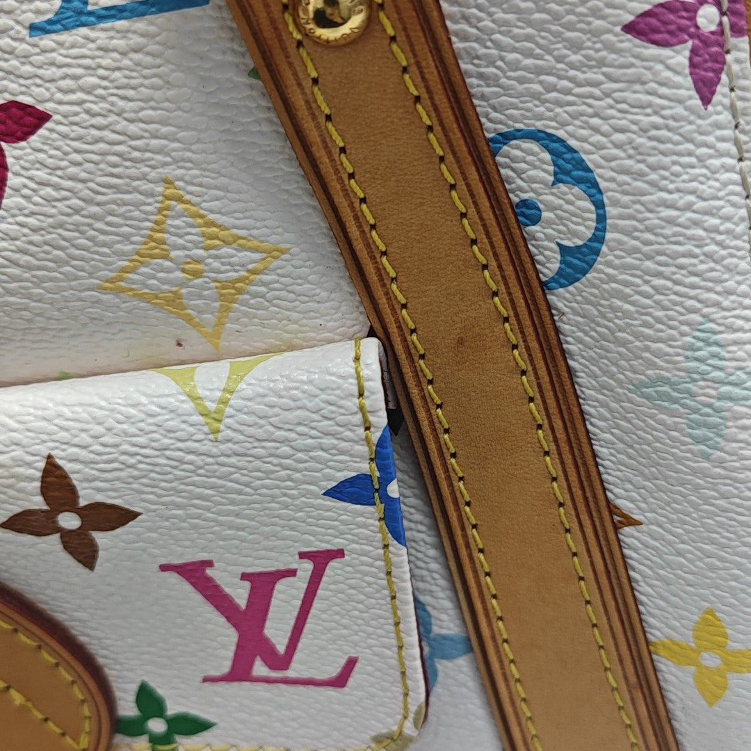 LV × TM PRISCILLA Monogram Coated Canvas White
