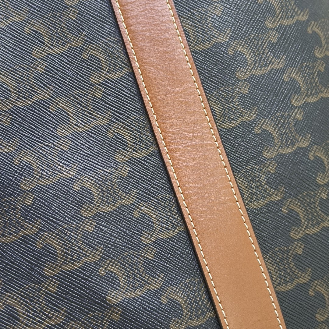 TRIOMPHE CANVAS Medium Coated Canvas Brown