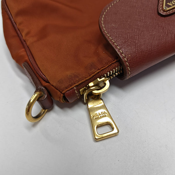 Nylon Shoulder Bag Orange