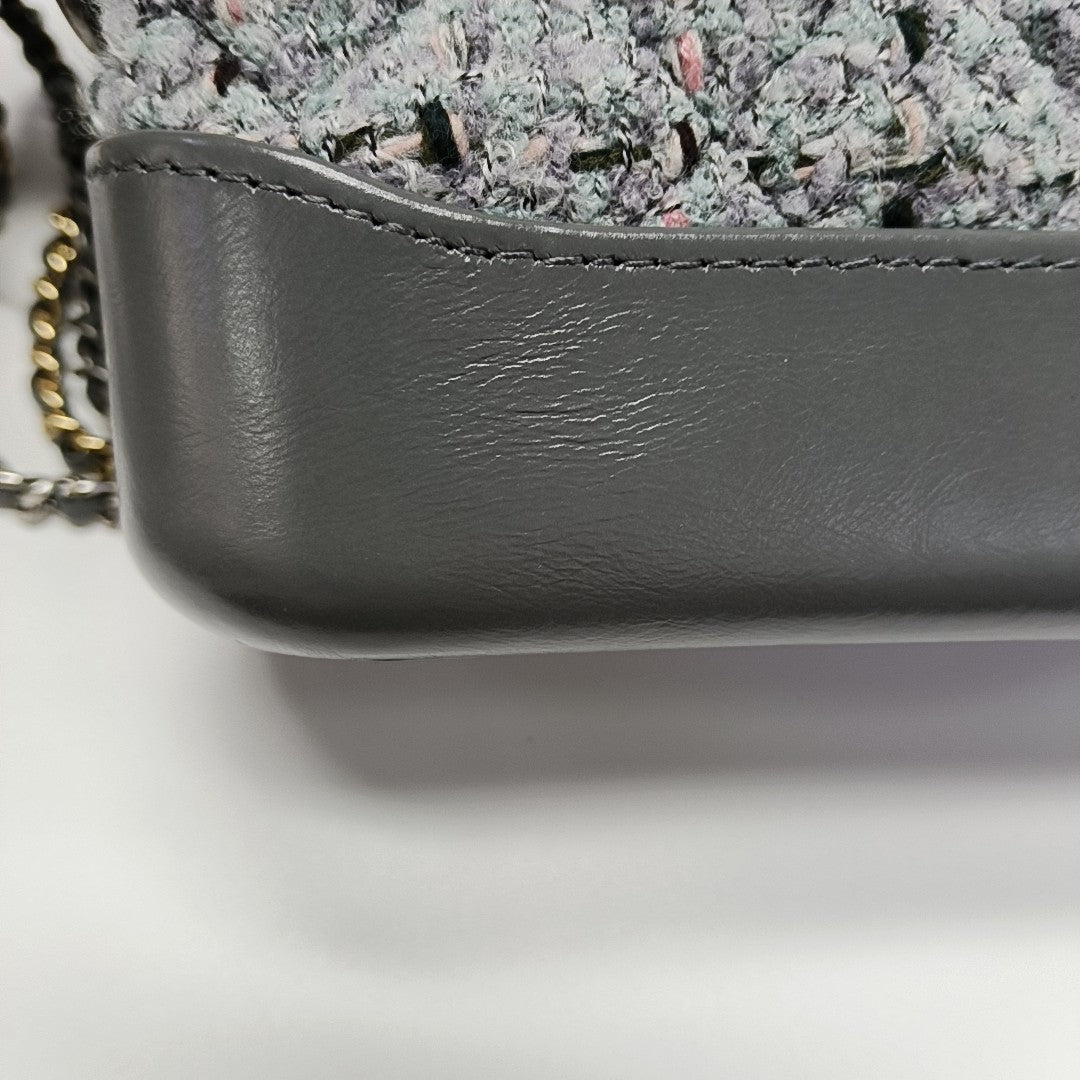 Authenticated pre-owned  GABRIELLE Small Quilted Wool Grey - Shoulder Bag at Looply
