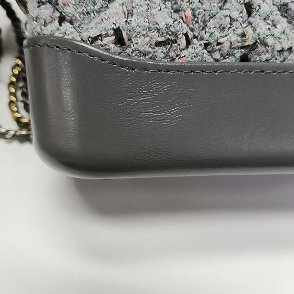 Authenticated pre-owned  GABRIELLE Small Quilted Wool Grey - Shoulder Bag at Looply