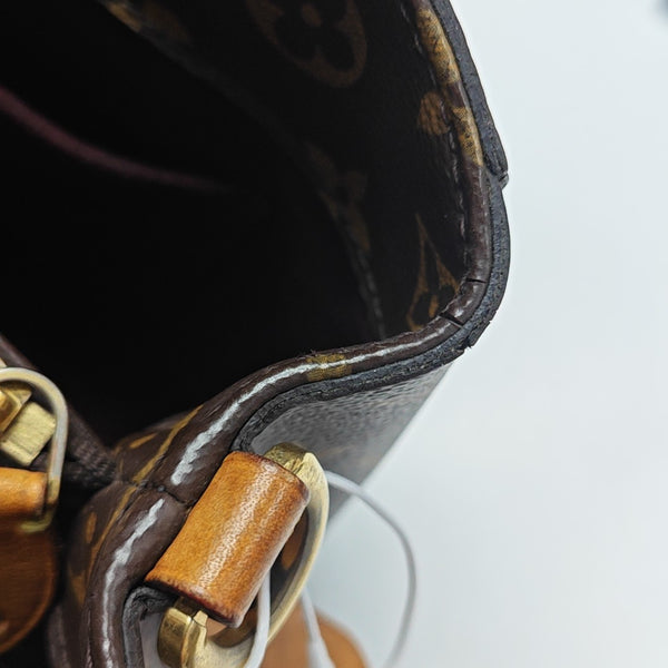 MONTAIGNE BB Monogram Coated Canvas Brown