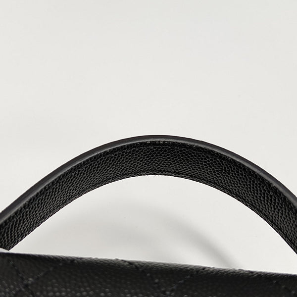 Quilted Grained Calfskin Black