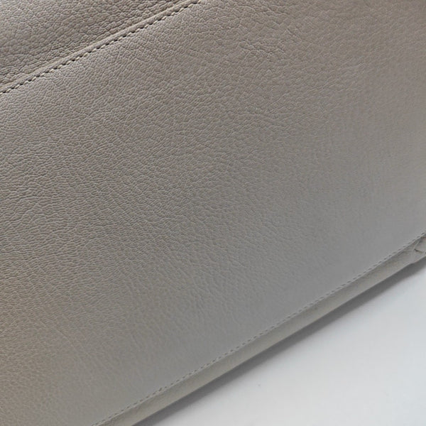 Calfskin Top Handle Bag Gray