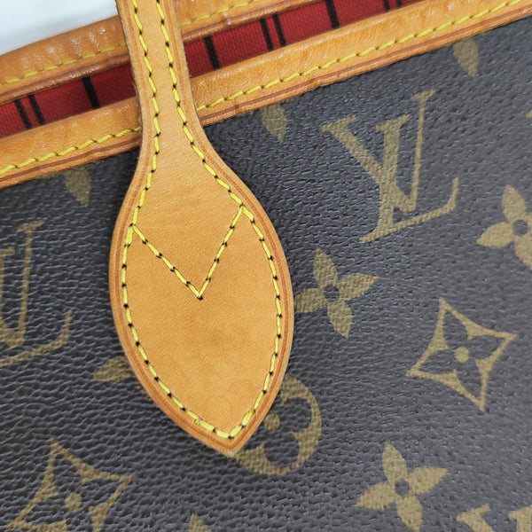 NEVERFULL MM Monogram Coated Canvas Brown