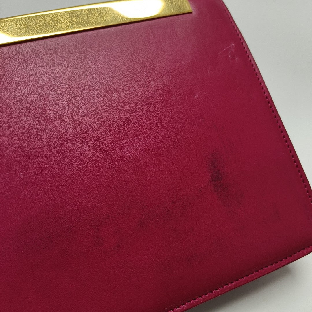 Calfskin Clutch Red