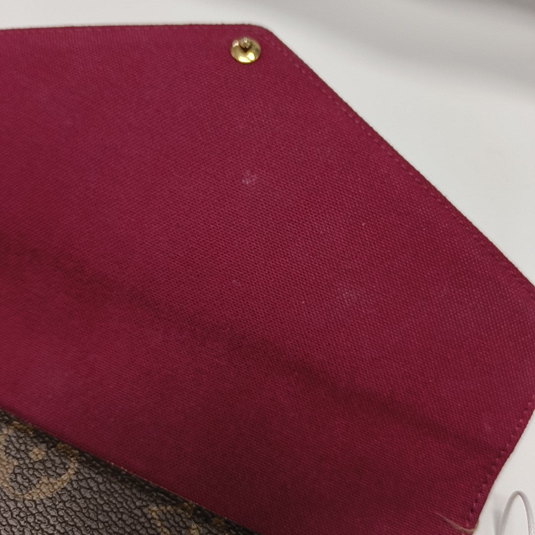 FÉLICIE Monogram Coated Canvas Brown