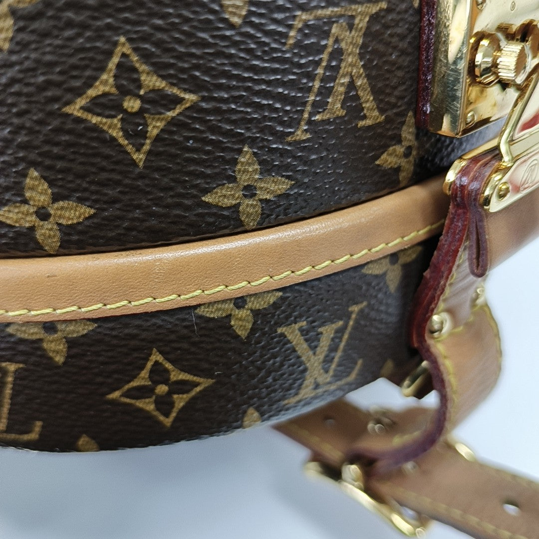 BOITE CHAPEAU PM Monogram Coated Canvas Brown