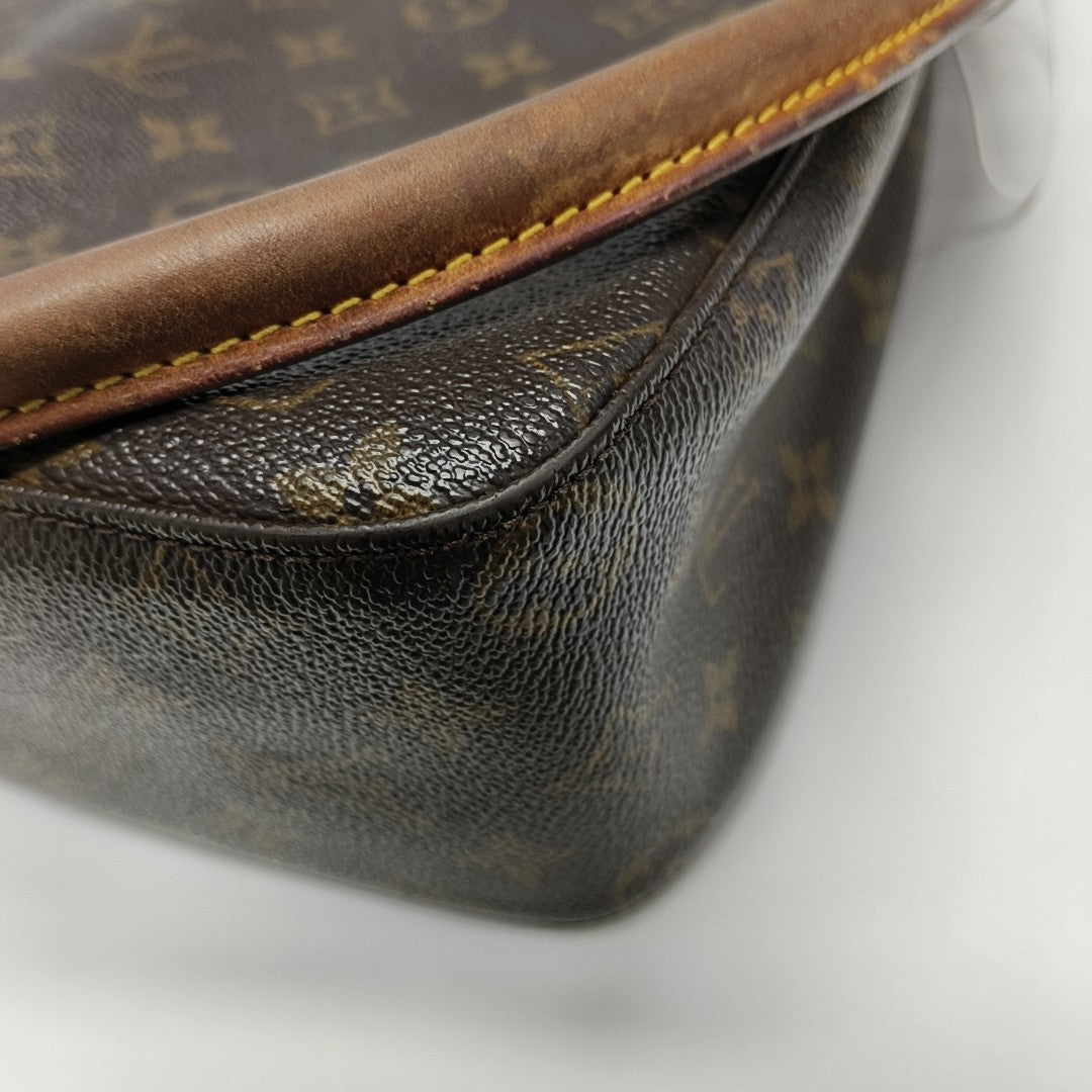 LOOPING MM Monogram Coated Canvas Brown