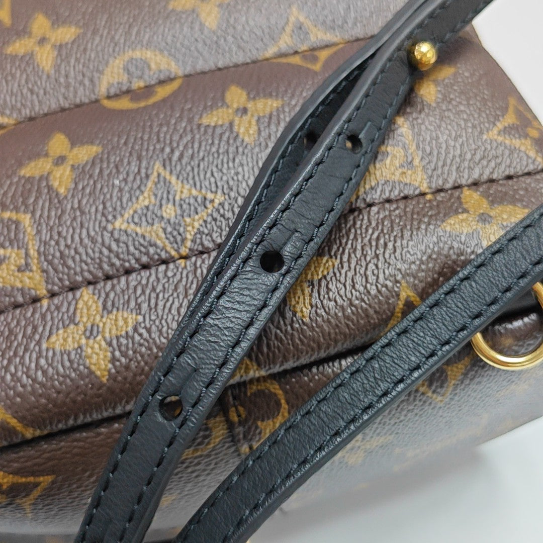 PALM SPRINGS Mini Monogram Coated Canvas Brown