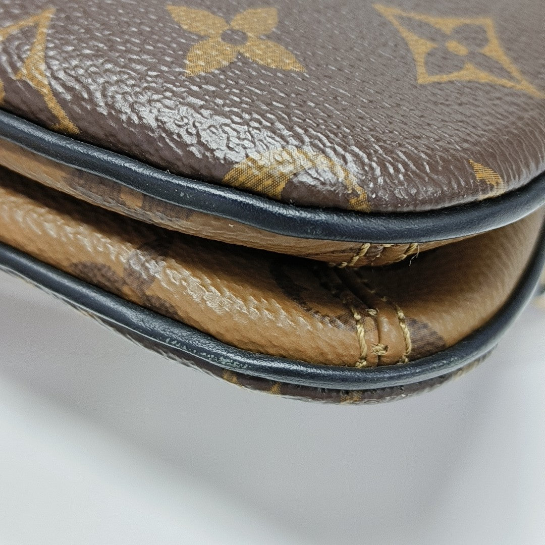 TWINNY Monogram Coated Canvas Brown