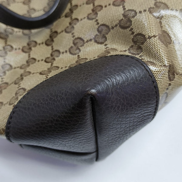 Monogram Coated Canvas Tote Bag Beige